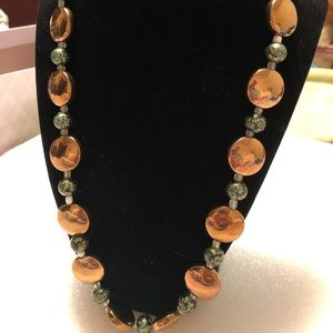 Necklace 10 3/4 inches long. Handmade